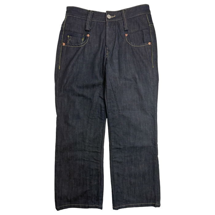 Ed Hardy Big Logo Spell Out Denim Pants | Vitnage Clothing Store Canada