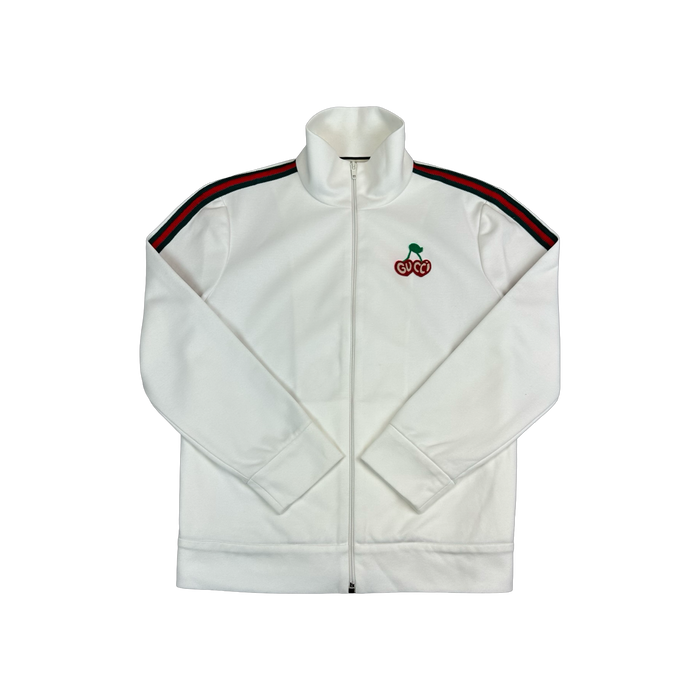 Women’s Gucci Cherry Zip Track Jacket White | Vitnage Clothing Store Canada