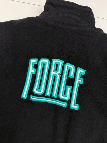 Vintage 90s Nike Force Varsity Jacket Black/Teal