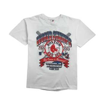 Vintage '04 MLB Boston Red Sox World Champs Tee White