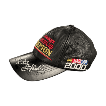 Vintage Leather Dale Earnhardt Championship Hat