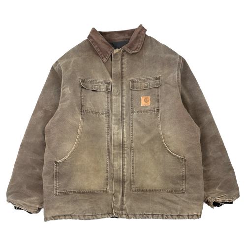 Vintage Carhartt Arctic Work Jacket Faded Brown | Vintage Clothing Store Canada