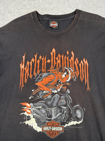 Vintage Harley Davidson Warthog Rider Tee Black