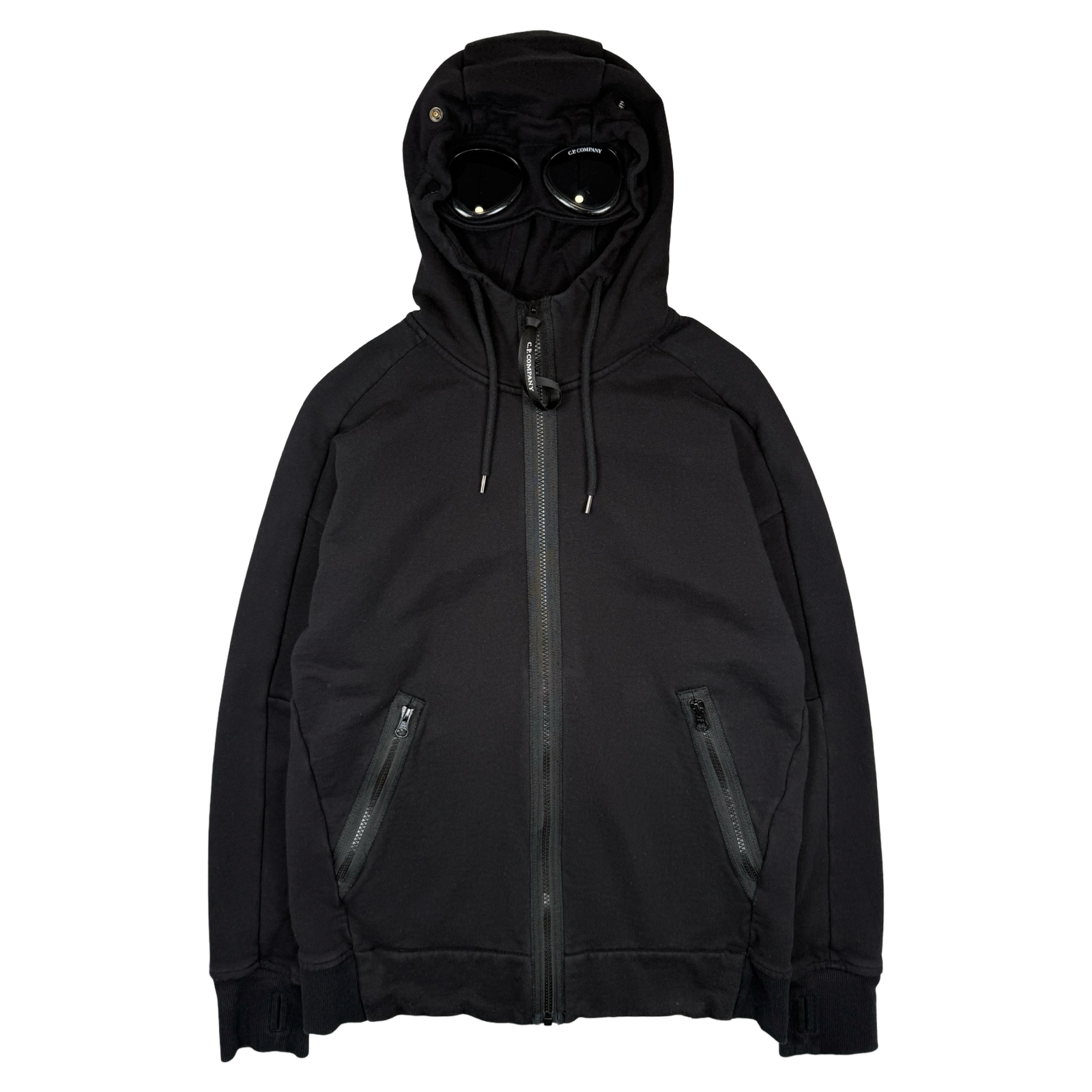 C.P. Company Goggle Zip Up Hoodie Black (USED)