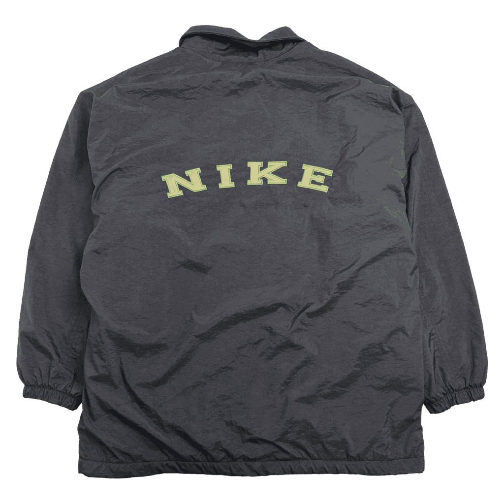 Vintage 90s Nike Fleece Lined Parka Jacket Black