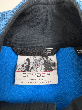 (XL) Vintage Spyder Quarter Zip Fleece Light Blue