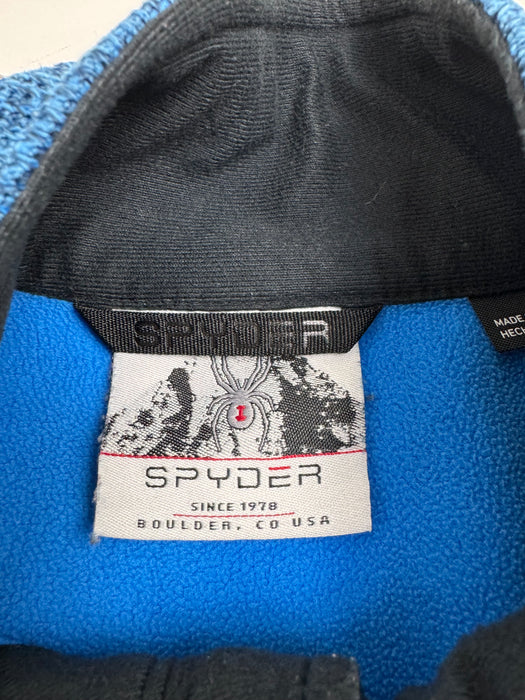 (XL) Vintage Spyder Quarter Zip Fleece Light Blue | Vitnage Clothing Store Canada