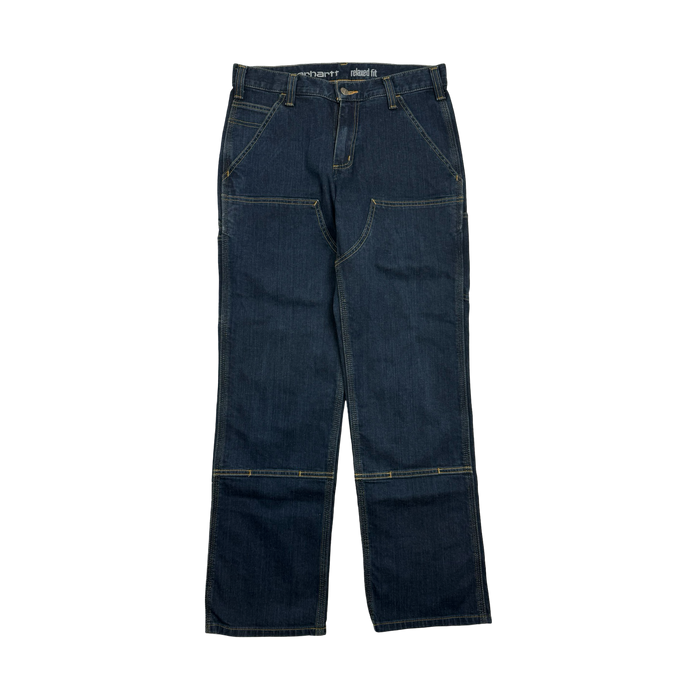 (33) Vintage Carhartt Denim Double Knee Pants Dark | Vitnage Clothing Store Canada