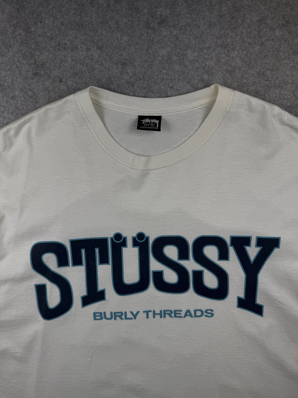 Stussy Burly Threads Pigment Dyed Tee Natural (USED)