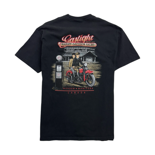 Vintage 2000s Gaslight Harley Davidson Tee Black | Vintage Clothing Store Canada