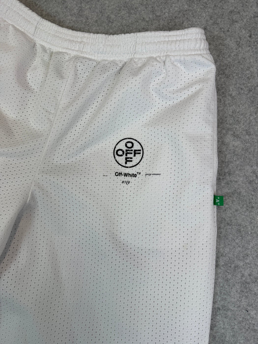Off-white Impressionism Logo Mesh Shorts White (USED) | Vitnage Clothing Store Canada