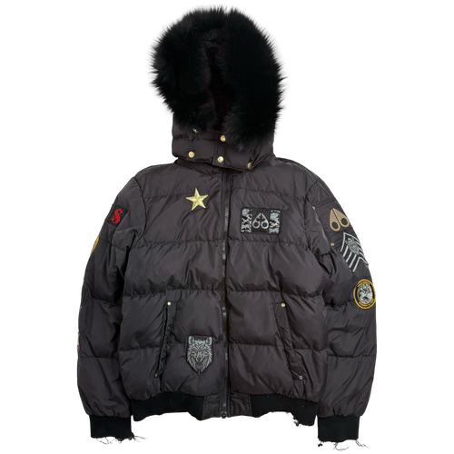 Moose Knuckles Patch Collington Bomber Jacket (USED) | Vintage Clothing Store Canada