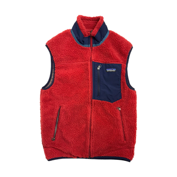 Vintage Patagonia Zip-Up Fleece Vest Red