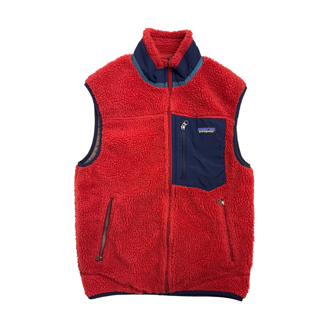 Vintage Patagonia Zip-Up Fleece Vest Red