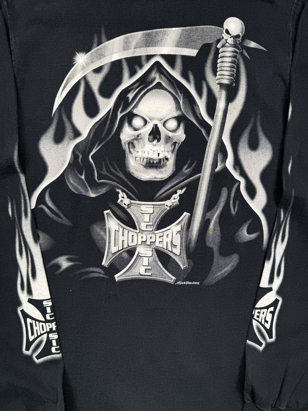 Vintage Sic Choppers Reaper L/S Tee Black