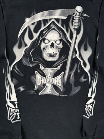 Vintage Sic Choppers Reaper L/S Tee Black