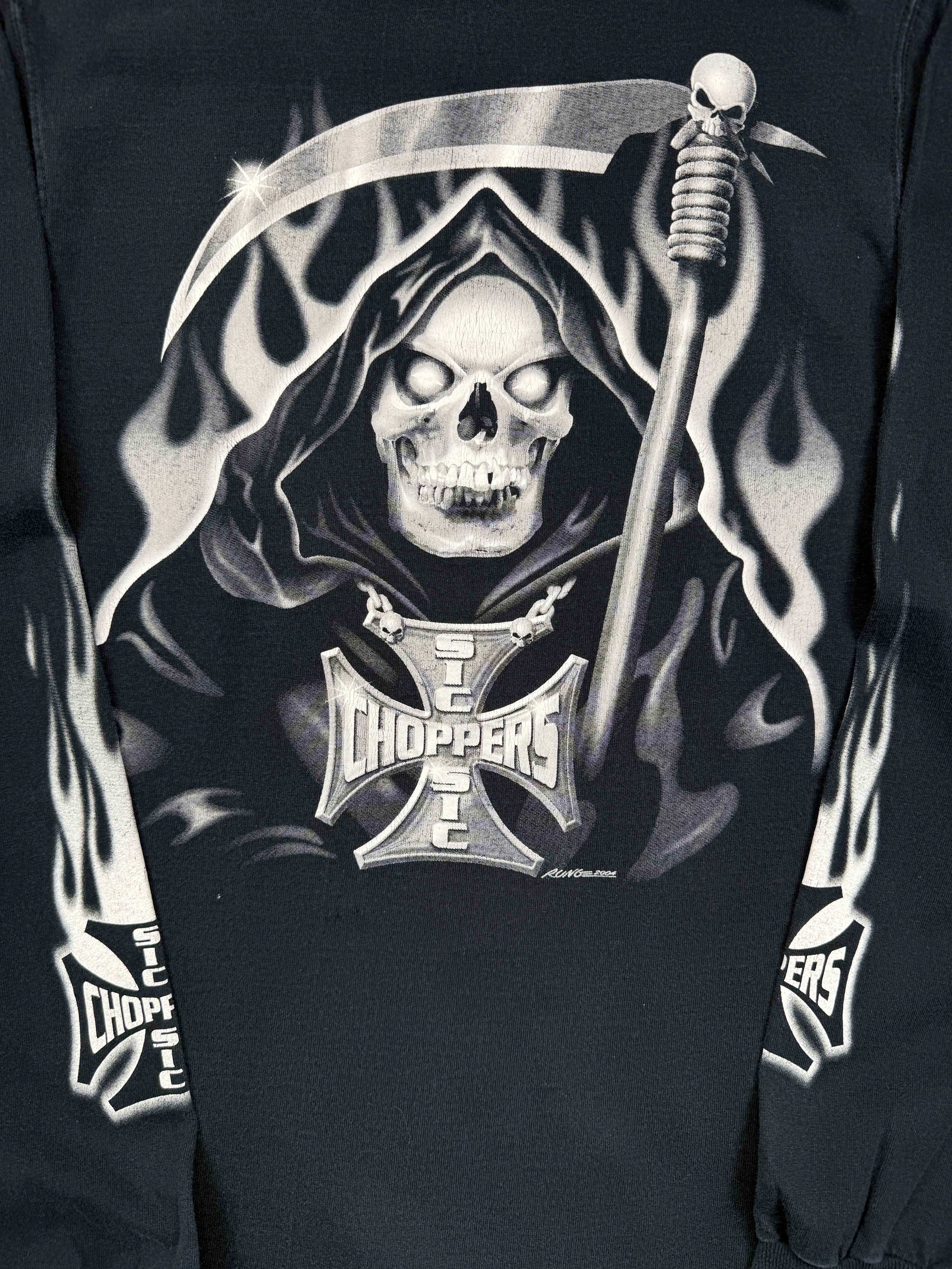 Vintage Sic Choppers Reaper L/S Tee Black