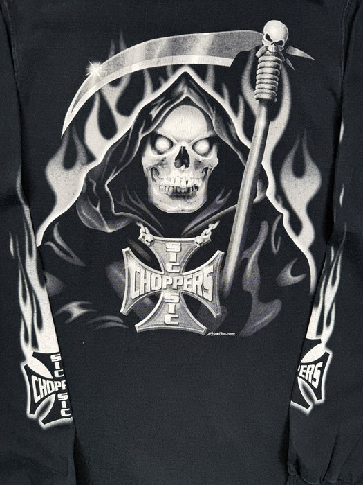 Vintage Sic Choppers Reaper L/S Tee Black | Vitnage Clothing Store Canada