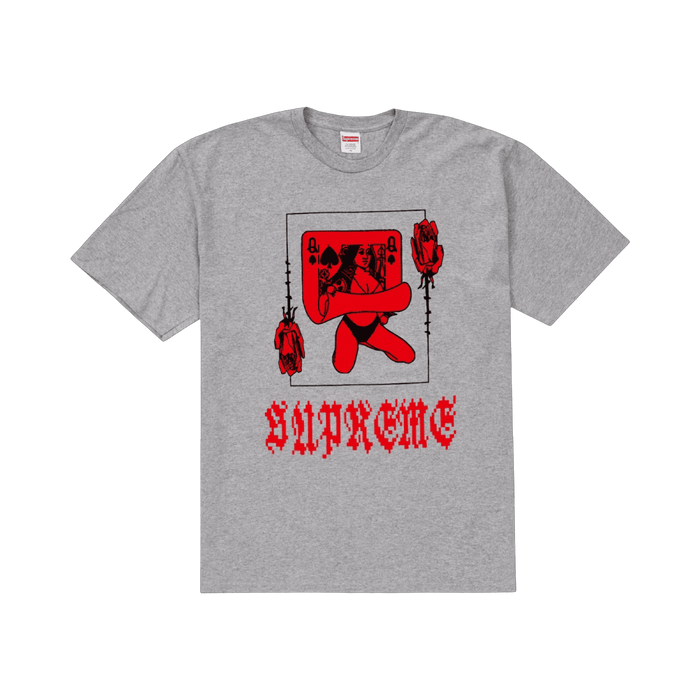 Supreme Queen Tee Heather Grey | Vitnage Clothing Store Canada