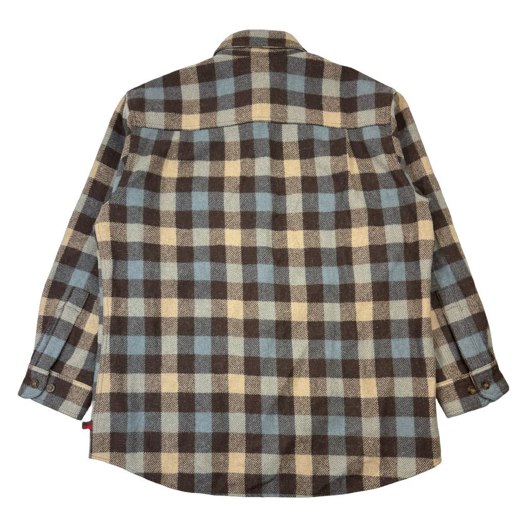 Woolrich Plaid Wool Button Up Brown