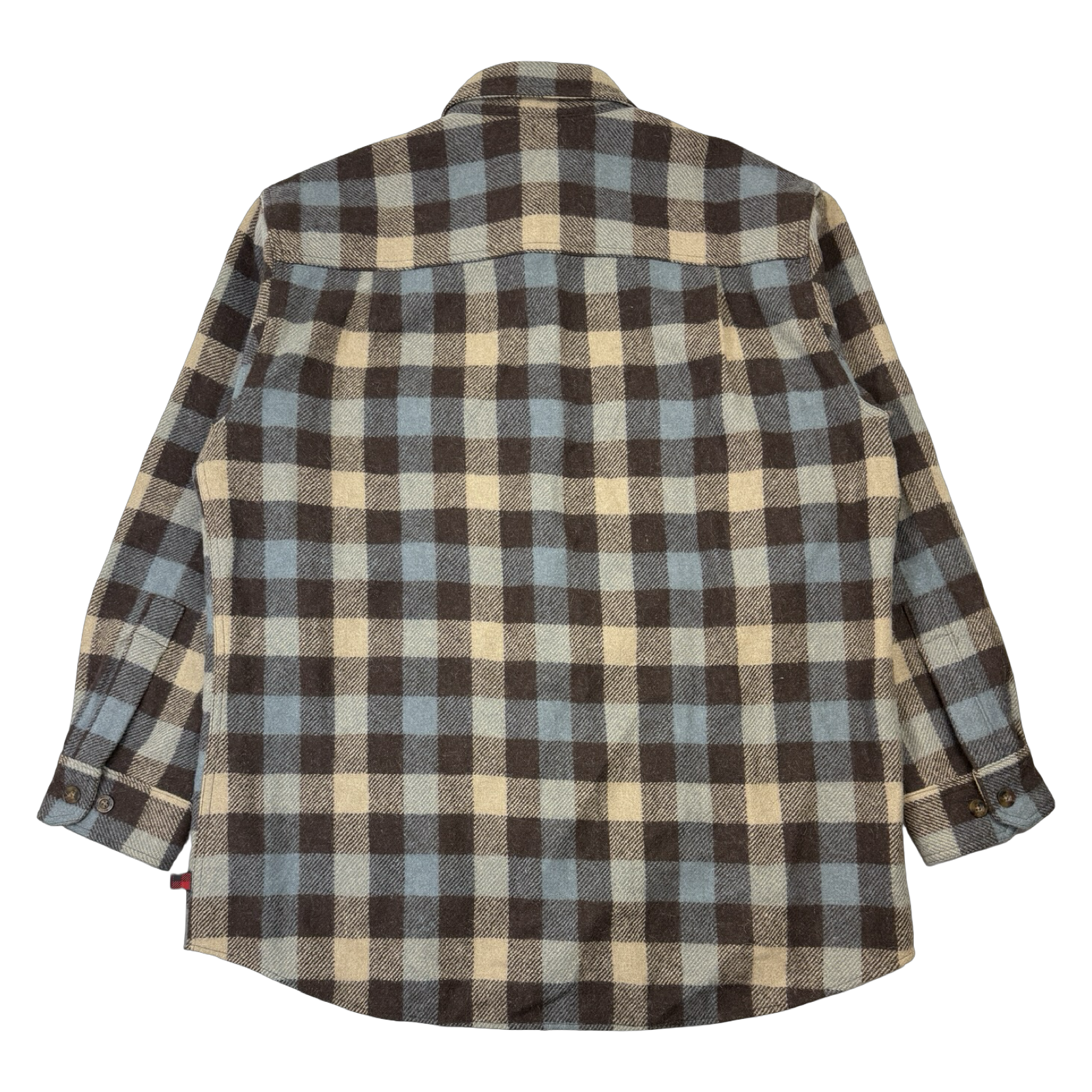 Woolrich Plaid Wool Button Up Brown