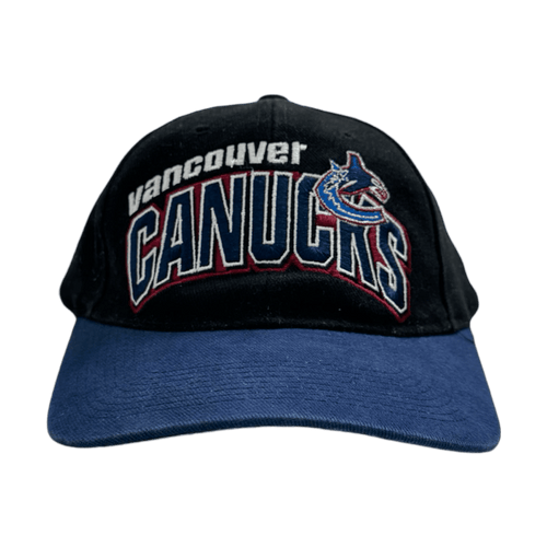 Vintage Starter Vancouver Canucks Strapback Hat Black | Vintage Clothing Store Canada