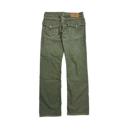 (35) Vintage True Religion Straight Cut Style Pants Green | Vintage Clothing Store Canada