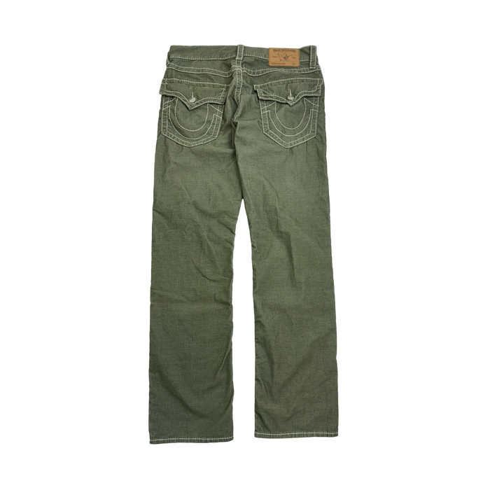 (35) Vintage True Religion Straight Cut Style Pants Green | Vitnage Clothing Store Canada