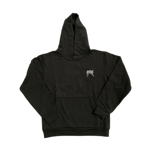 Revenge Basic Embroidered Classic Logo Hoodie Black | Vintage Clothing Store Canada