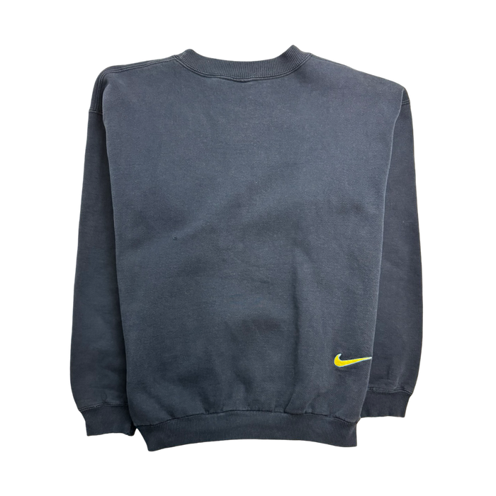 Vintage 90s Nike Side Print Sweatshirt Navy | Vitnage Clothing Store Canada