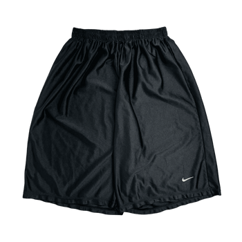 (S) Vintage Nike Satin Basketball Shorts Black