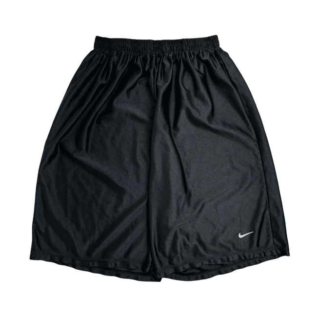 (S) Vintage Nike Satin Basketball Shorts Black