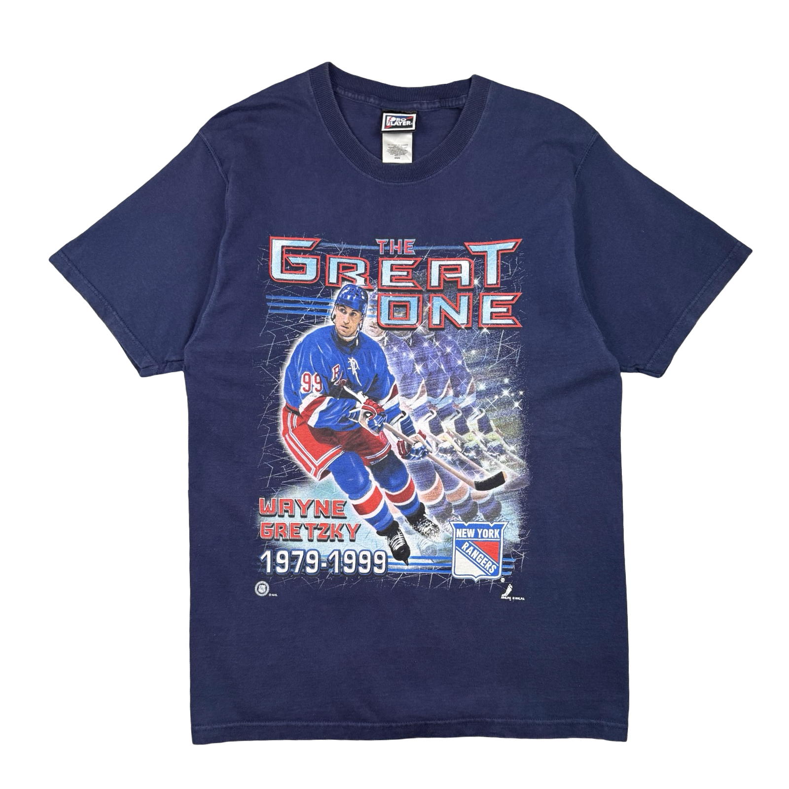 Vintage New York Rangers Wayne Gretzky Tee Navy