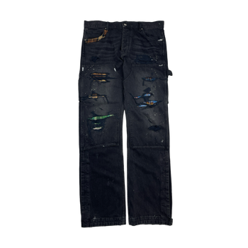 Amiri Distressed Denim Carpenter Pants Black (USED)