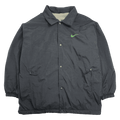 Vintage 90s Nike Fleece Lined Parka Jacket Black