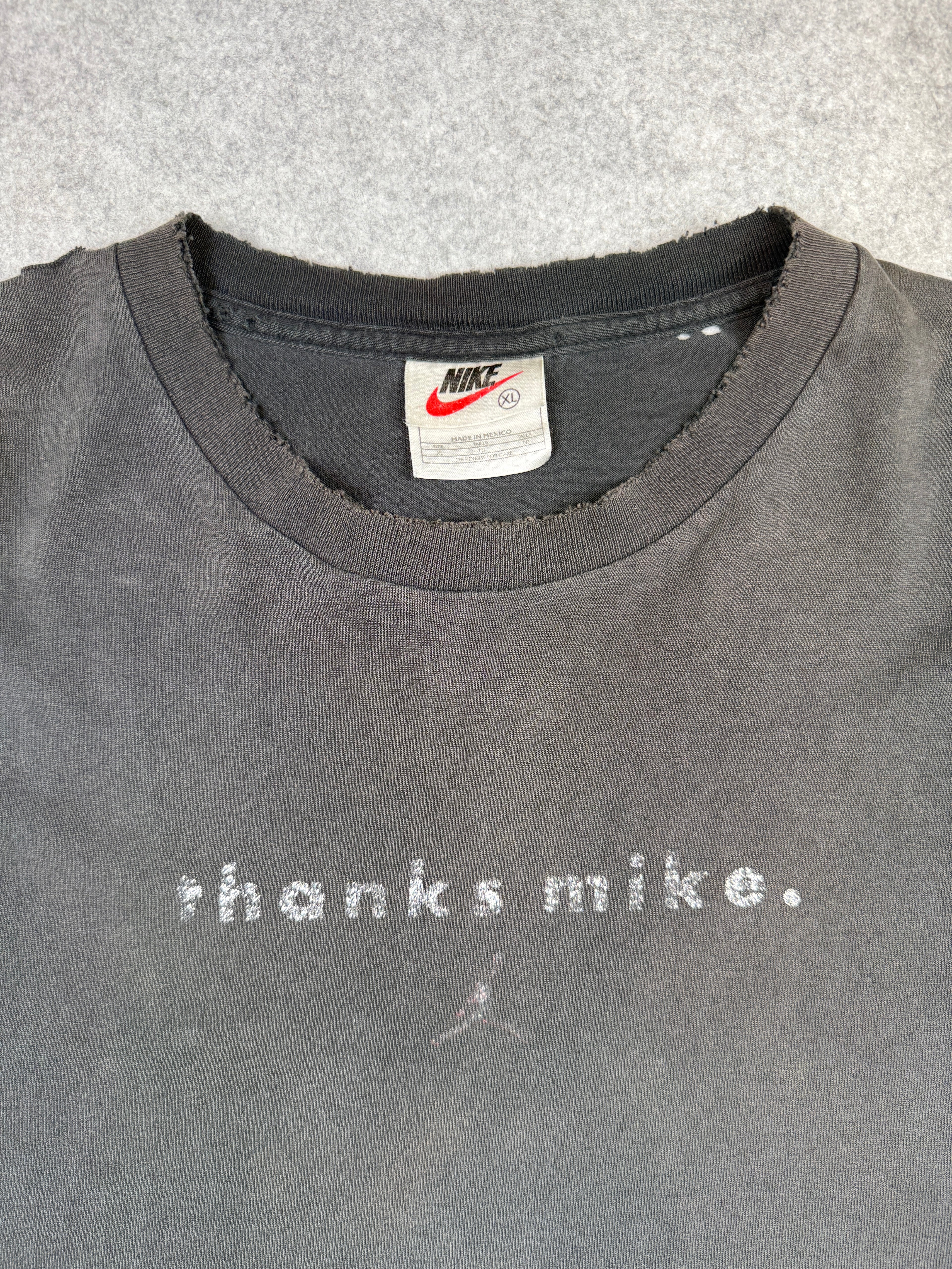 Vintage Nike Michael Jordan Thanks Mike Tee Black