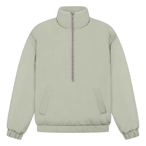 Fear of God Essentials Half Zip Puffer Jacket Seafoam | Vintage Clothing Store Canada