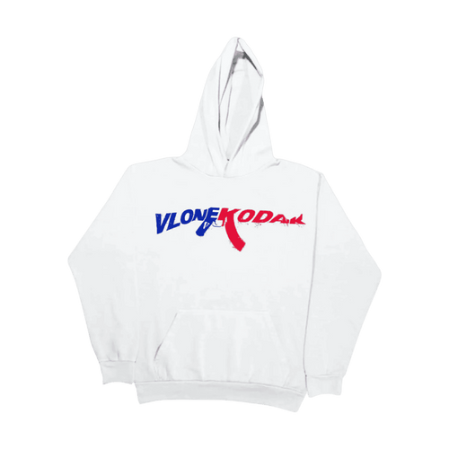 Vlone x Kodak Black 47 Hoodie White | Vintage Clothing Store Canada