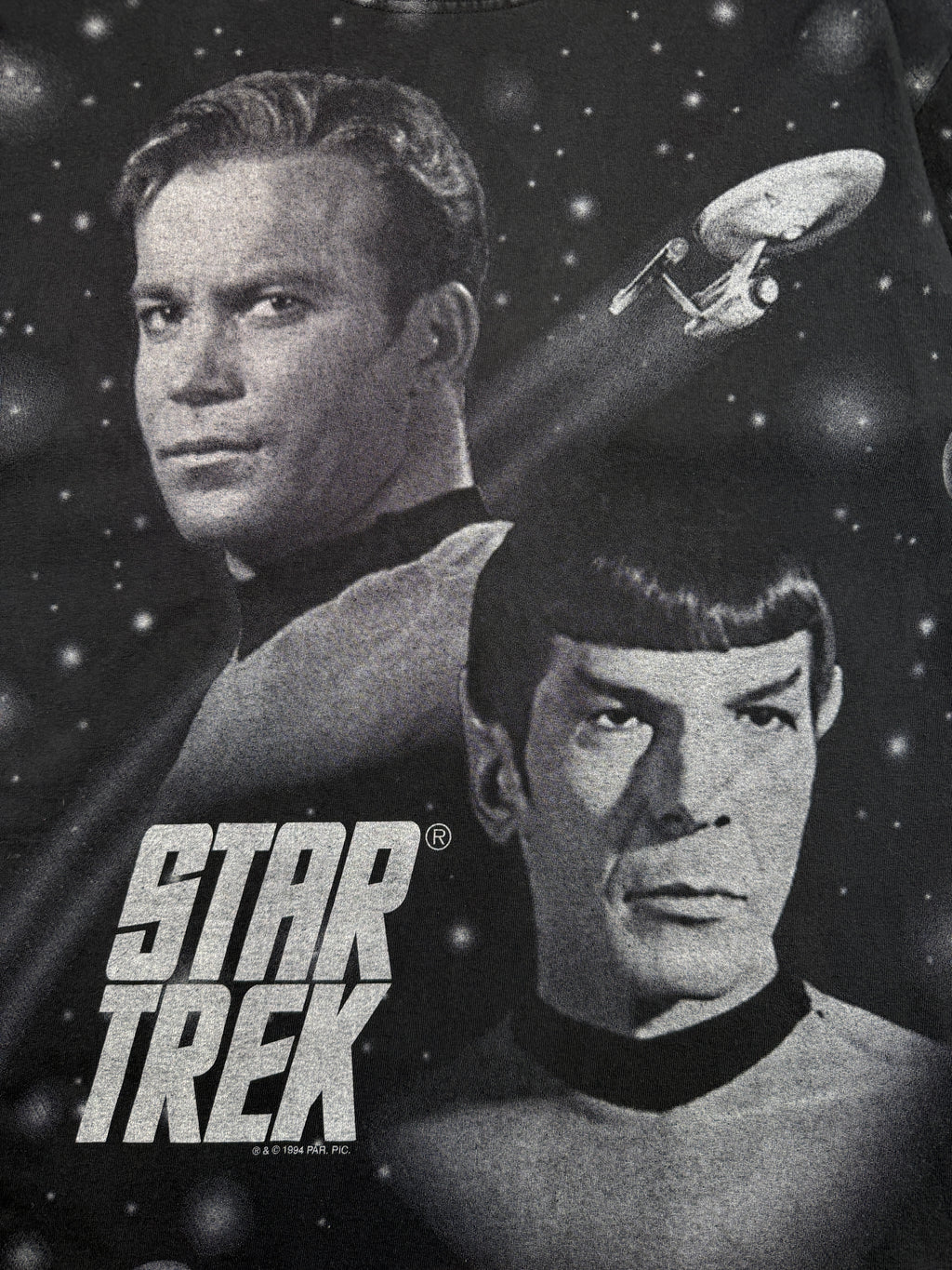 Vintage Star Trek AOP Tee Black
