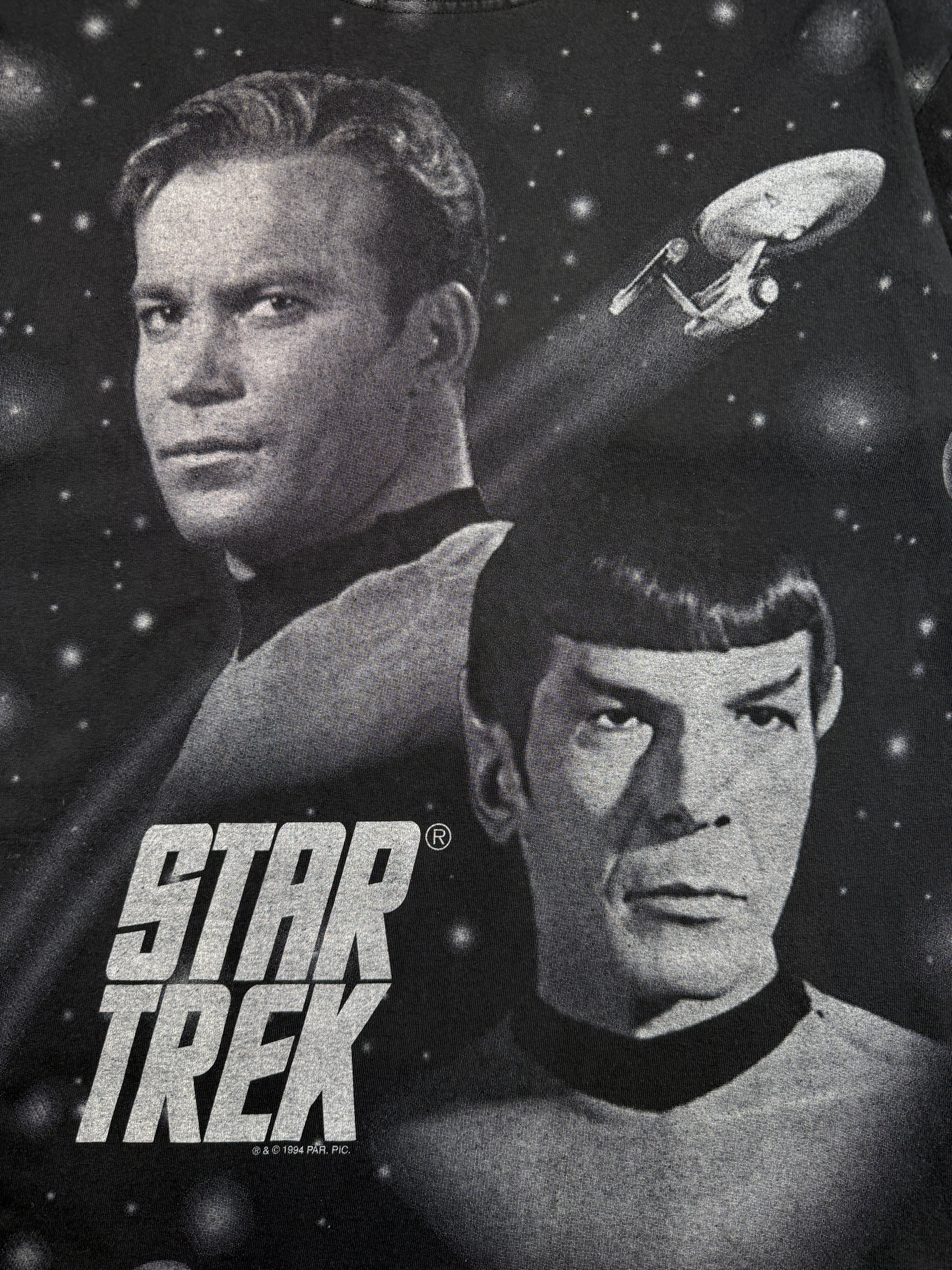 Vintage Star Trek AOP Tee Black