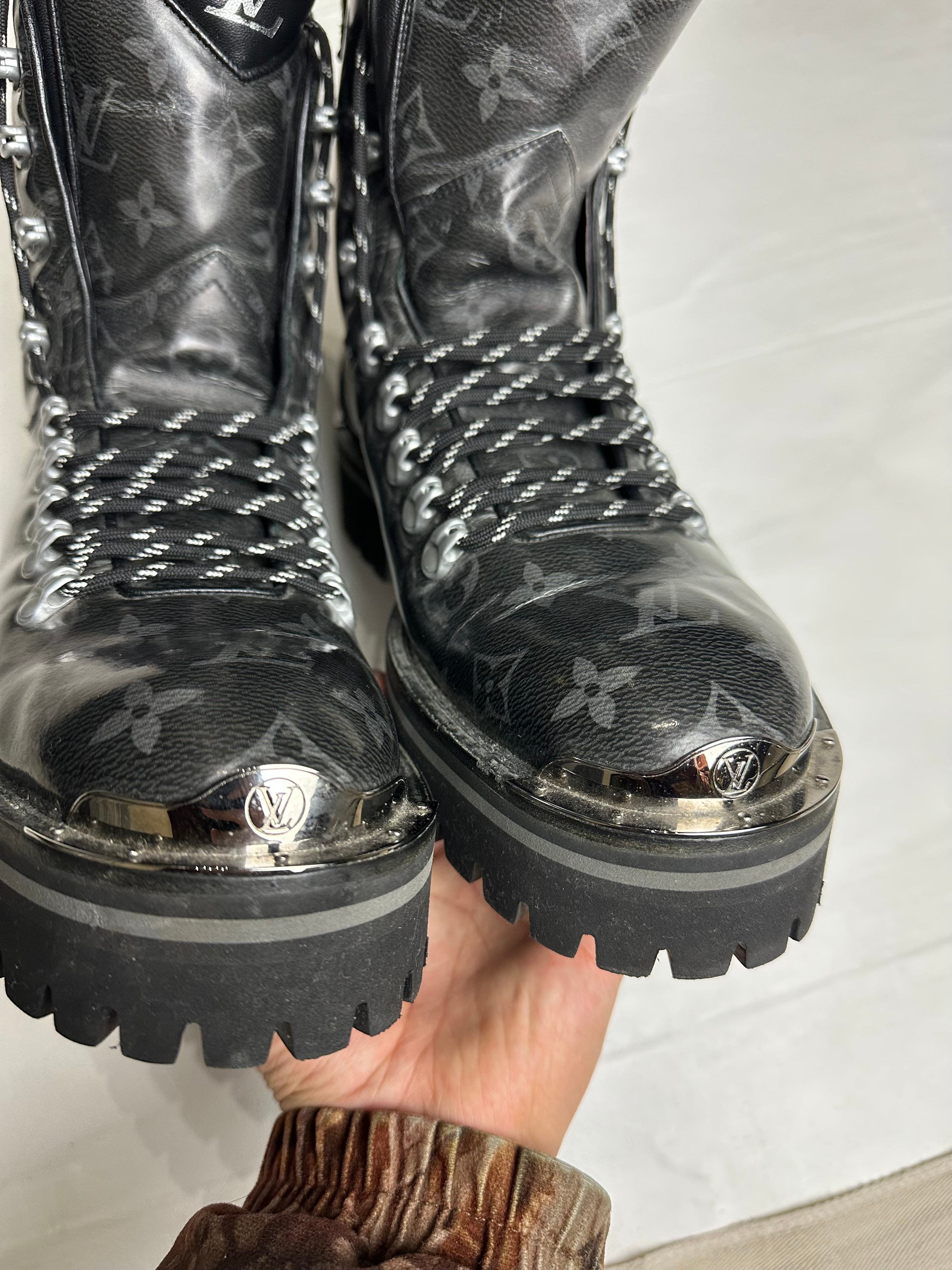 Louis Vuitton Monogram Outland Ankle Boots (USED, NO BOX)