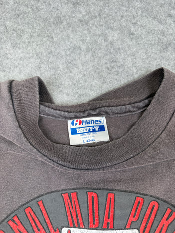 Vintage Harley Davidson National MDA Poker Run Sun Faded Tee
