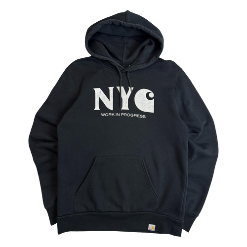 Carhartt Work In Progress NYC Hoodie Black (USED) | Vintage Clothing Store Canada