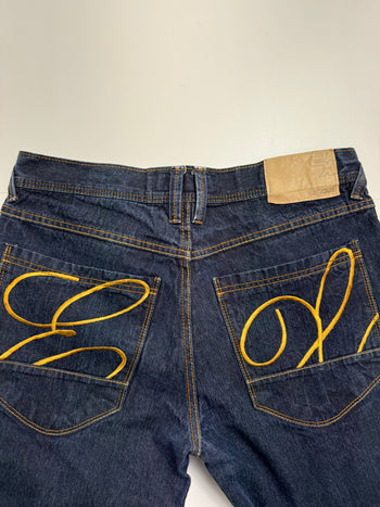 Vintage Y2k Exhaust Dark Denim Jeans Pants