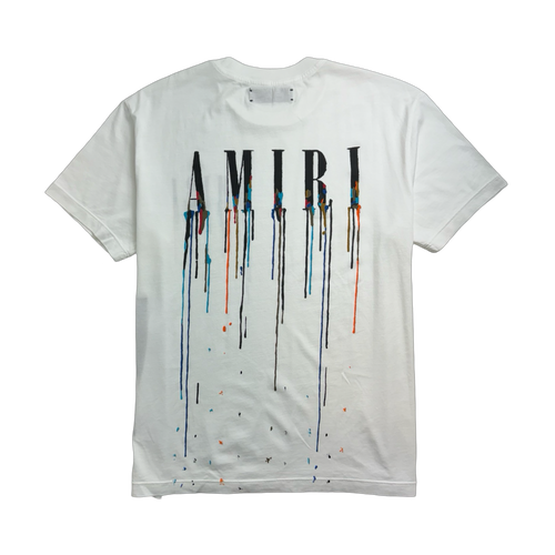 Amiri Paint Drip Tee White | Vintage Clothing Store Canada