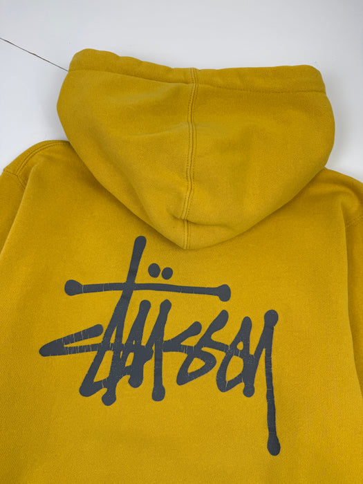 Stussy Basic Pigment Dyed Hoodie Honey (USED) | Vitnage Clothing Store Canada