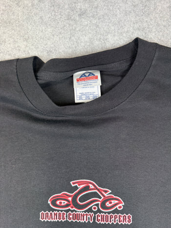 Vintage Orange County Choppers Flame Sleeve L/S Tee Black/Red