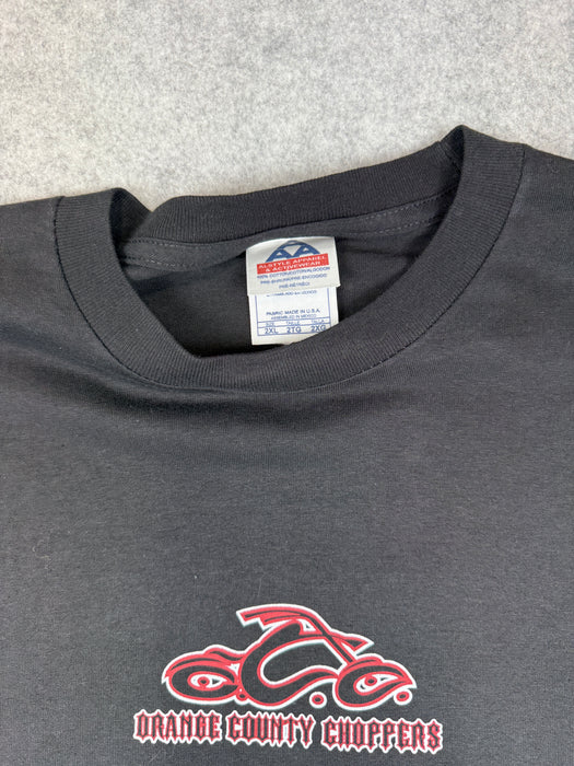 Vintage Orange County Choppers Flame Sleeve L/S Tee Black/Red | Vitnage Clothing Store Canada