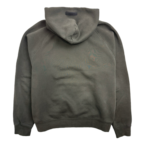 Fear of God Essentials Raglan Hoodie Gray Off Black (USED) | Vintage Clothing Store Canada