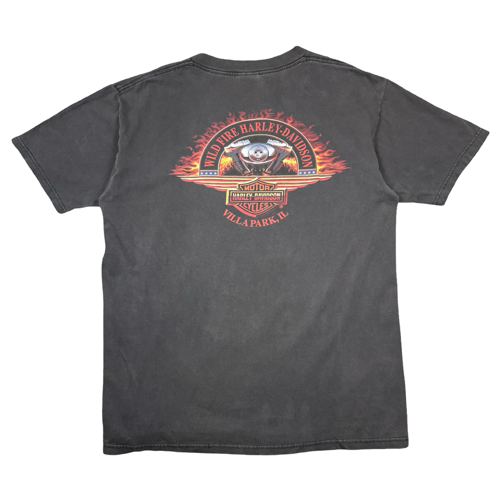 Vintage Harley Davidson USA Pirate Skull Tee Black